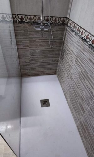 fotos cambio bañera por plato ducha